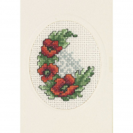 55867_Набор для вышивания открытки "Маки" 55867_Набор для вышивания открытки "Маки"