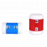 10816 Knit Pro Счетчик рядов (маленький 2-5мм, большой 4,5-6,5мм), пластик, синий/красный, 2шт