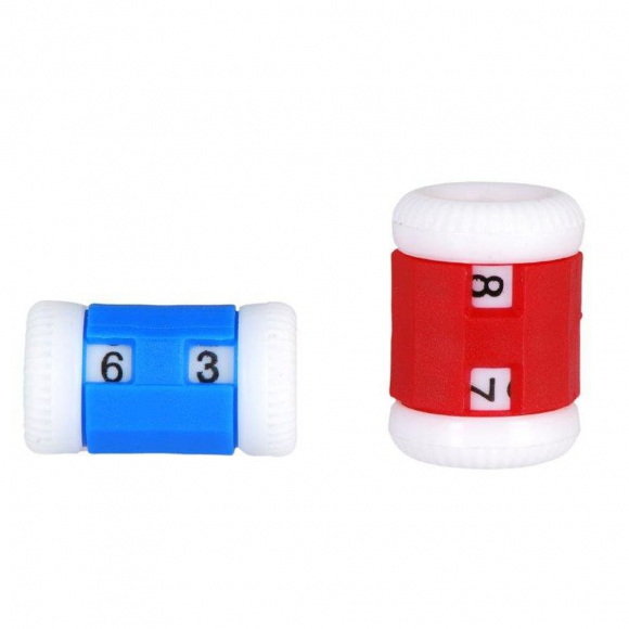 10816 Knit Pro Счетчик рядов (маленький 2-5мм, большой 4,5-6,5мм), пластик, синий/красный, 2шт 10816 Knit Pro Счетчик рядов (маленький 2-5мм, большой 4,5-6,5мм), пластик, синий/красный, 2шт