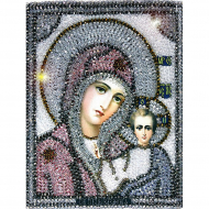 Набор для вышивания хрустальными бусинами ОБРАЗА В КАМЕНЬЯХ арт. 7701 Казанская Божия Матерь 18х23,4 см Набор для вышивания хрустальными бусинами ОБРАЗА В КАМЕНЬЯХ арт. 7701 Казанская Божия Матерь 18х23,4 см