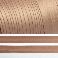Косая бейка TBY атласная шир.15мм цв.F294 какао уп.132 м