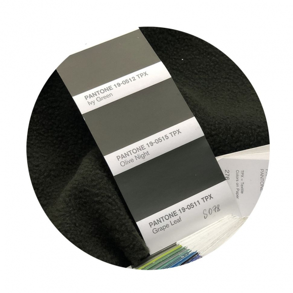 Ткань флис 2-х ст. TBY-0059-078 190 г/м? 100% ПЭ шир.150см  цв.S078 олива уп.10м