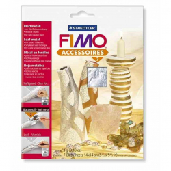 FIMO Металлическая фольга серебро,14х14 см, арт.8780-81
