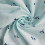 Ткань Хлопок 73 г/м? 100% хлопок шир.145 см арт.Р.15526.01 цв.01 бирюзовый уп.25м