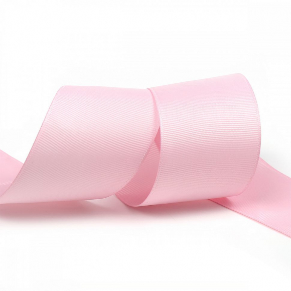 Лента Ideal репсовая в рубчик шир.50мм цв. F133 св.розовый уп.27,42м