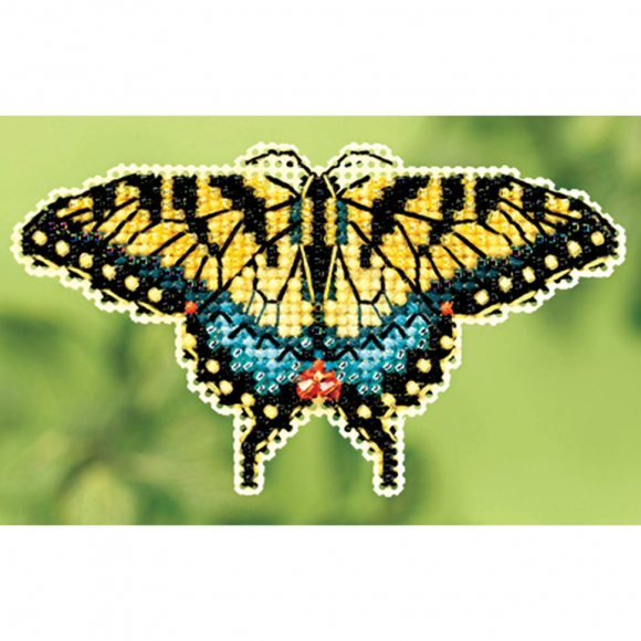 Набор для вышивания MILL HILL Желтый махаон 6х6 см