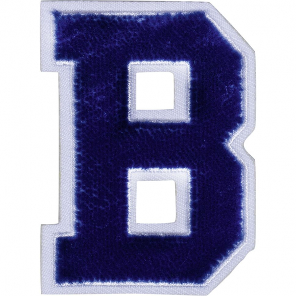 Термоаппликация "Буква В синяя"