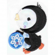 Термоаппликация HKM "Pinguin mit blauer Eiskugel"