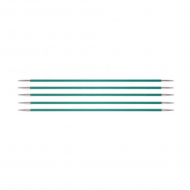 47036 Knit Pro Спицы чулочные для вязания Zing 3,25мм/20см, алюминий, 5шт