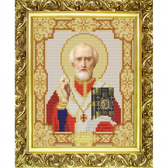 Рисунок на ткани (Бисер) КОНЁК арт. 9112 Св. Николай 15х18 см