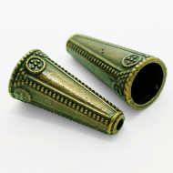 Конус Шапочки МБ.УТ5706 (B-00941) 26x12x2мм цв.бронза уп.10шт