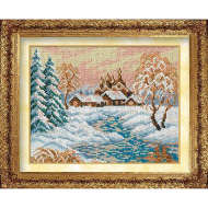 Набор для вышивания бисером РУССКАЯ ИСКУСНИЦА арт.703 КН Федоскино 22,4х17,8 см Набор для вышивания бисером РУССКАЯ ИСКУСНИЦА арт.703 КН Федоскино 22,4х17,8 см