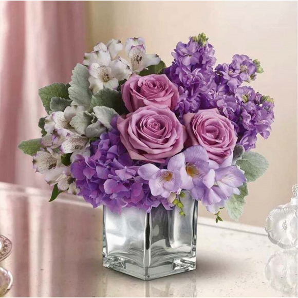 Картины по номерам Molly арт.KH0682 В сиреневых тонах (19 цветов) 30х30 см