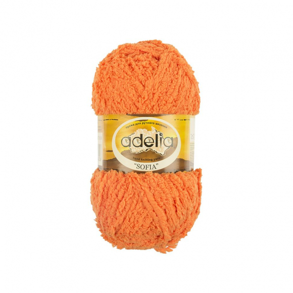 Пряжа ADELIA SOFIA (100% полиэстер) 10х50г/90м цв.38 оранжевый
