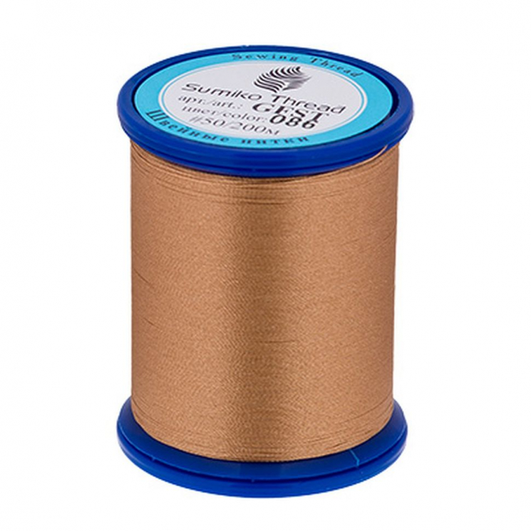 Швейные нитки SumikoThread GFST 50 100%полиэстер 200 м (219 я) цв.086 бежевый