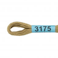 Нитки для вышивания Gamma мулине (3173-6115) 100% хлопок 24 x 8 м цв.3175 серо-бежевый