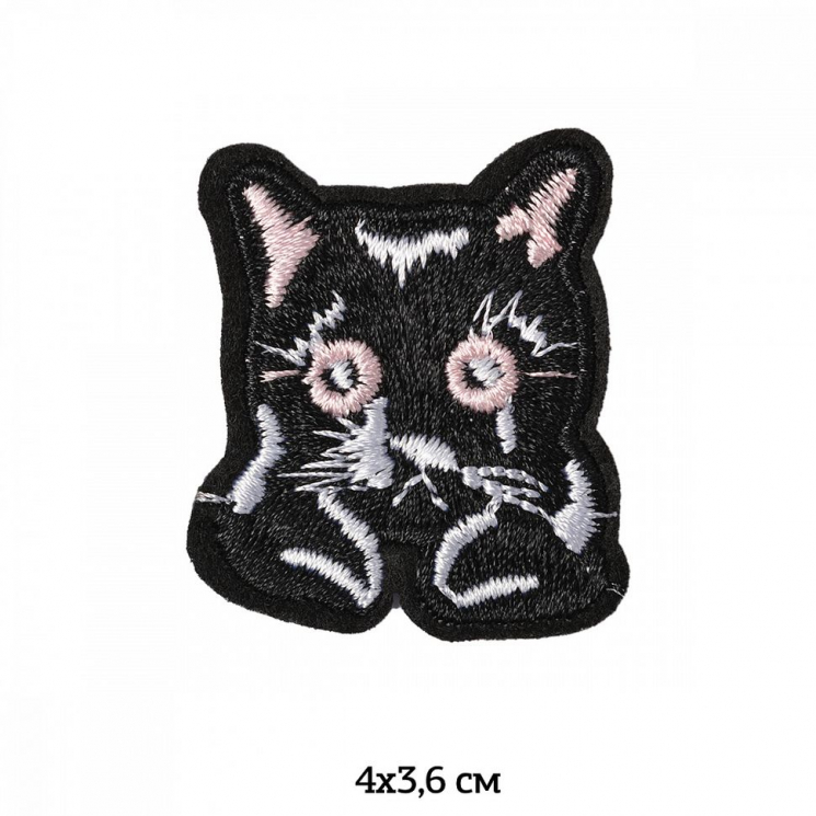 Термоаппликации вышитые арт.TBY.2203 Котенок 4х3,6см, уп.10шт