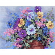 Набор для вышивания DIMENSIONS арт.DMS-39019 Анютины глазки 36х28 см Набор для вышивания DIMENSIONS арт.DMS-39019 Анютины глазки 36х28 см