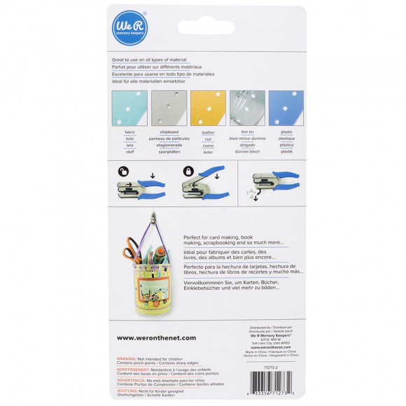 Дырокол "Crop-A-Dile Power Punch 1/19" усиленный, для изготовления отверстий 1,5 мм