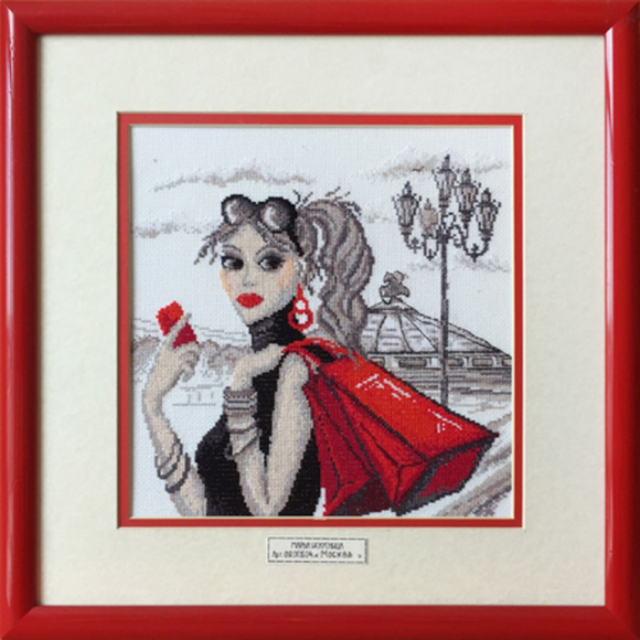 91204_Вышитая картина "Москва"