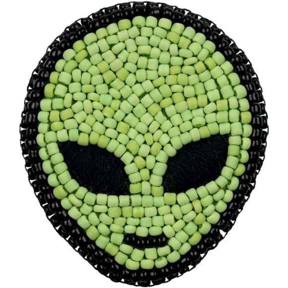 Набор для вышивания KLART арт. 10-009 Брошь. Инопланетянин 4,5х5 см