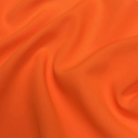 Ткань габардин TBYGab-163961 150г/м2 100% полиэстер шир.150см цв.неон оранжевый рул.50м