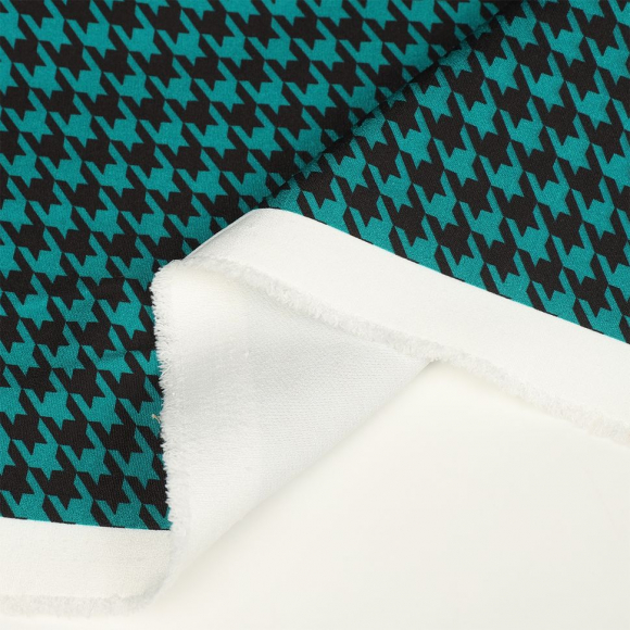 Ткань Барби 200 г/м? 95% полиэстер, 5% лайкра шир.148 см арт.Bar.pr.0419.6 цв.06 гусиная лапка рул.25м