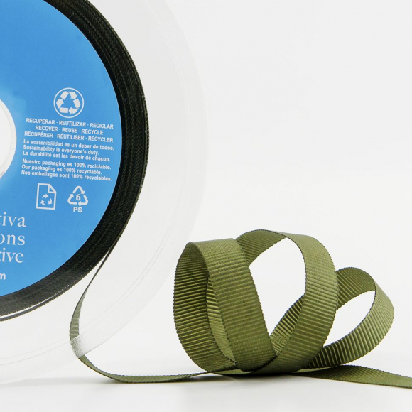 181844_Лента репсовая SAFISA, 10 мм, 25 м, цвет 26 хаки темный 181844_Лента репсовая SAFISA, 10 мм, 25 м, цвет 26 хаки темный