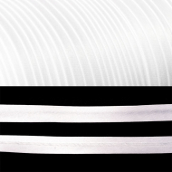 Косая бейка TBY атласная шир.15мм цв.F101 белый уп.132 м