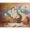 Картины мозаикой Molly арт.KM0256 Бузин. Ромашковое настроение (39 цветов) 40х50 см