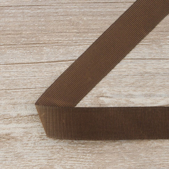 21056_Лента репсовая SAFISA 25 мм, 25 м, цвет 17, темно-коричневый 21056_Лента репсовая SAFISA 25 мм, 25 м, цвет 17, темно-коричневый
