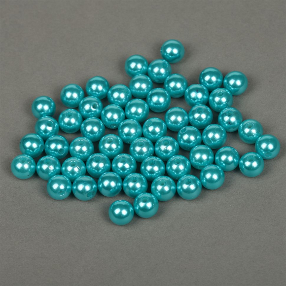 Бусины MAGIC 4 HOBBY круглые перламутр 12мм цв.099 яр.бирюзовый уп.50г (53шт) Бусины MAGIC 4 HOBBY круглые перламутр 12мм цв.099 яр.бирюзовый уп.50г (53шт)