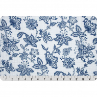 Embrace (Марлевка) 120 г/м? 100% Хлопок цв.garden toile cobalt уп.100х125 см Embrace (Марлевка) 120 г/м? 100% Хлопок цв.garden toile cobalt уп.100х125 см