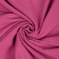 Ткань трикотаж лапша 320 г/м? 62% пэ, 30% вискоза, 8% спандекс шир.160 см арт.С.1855.07 цв.фуксия рул.30м