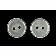 Пуговицы пластик TBY UF.266.B цв.прозрачный 16L-10мм, 2 прокола, 100 шт