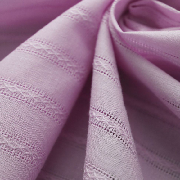 Ткань Батист мережка 90 г/м? 100% хлопок шир.145 см арт.Р.15447.63 цв.63 розовый рул.25м