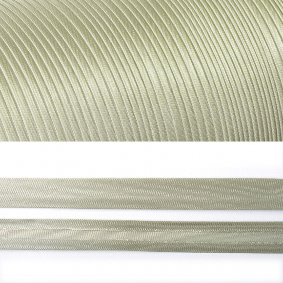 Косая бейка TBY атласная шир.15мм цв.F313 св.серый уп.132 м