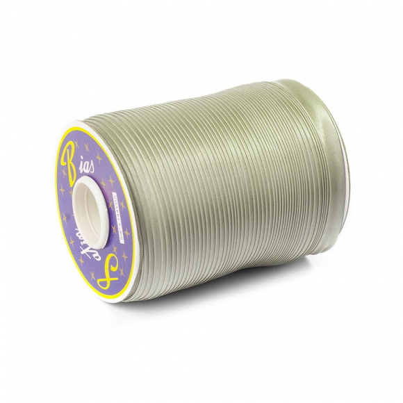 Косая бейка TBY атласная шир.15мм цв.F313 св.серый уп.132 м