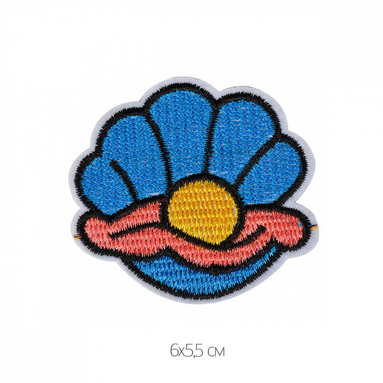 Термоаппликации арт.TBY.2255 Морская раковина 6см, уп.10 шт.