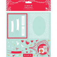 74370_Набор бумаги с высечкой "12 Дней Рождества"