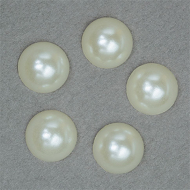 Полужемчужины перламутр 10 мм цв.43 молочный уп.500г (2130шт)
