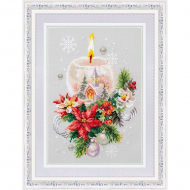 Набор для вышивания ЧУДЕСНАЯ ИГЛА арт.100-231 Рождественская свеча 16х23 см Набор для вышивания ЧУДЕСНАЯ ИГЛА арт.100-231 Рождественская свеча 16х23 см