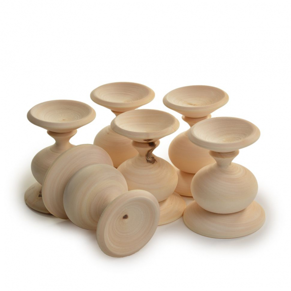 Деревянная заготовка из липы Magic 4 Hobby Подставка под яйцо h65мм d50мм уп.6шт