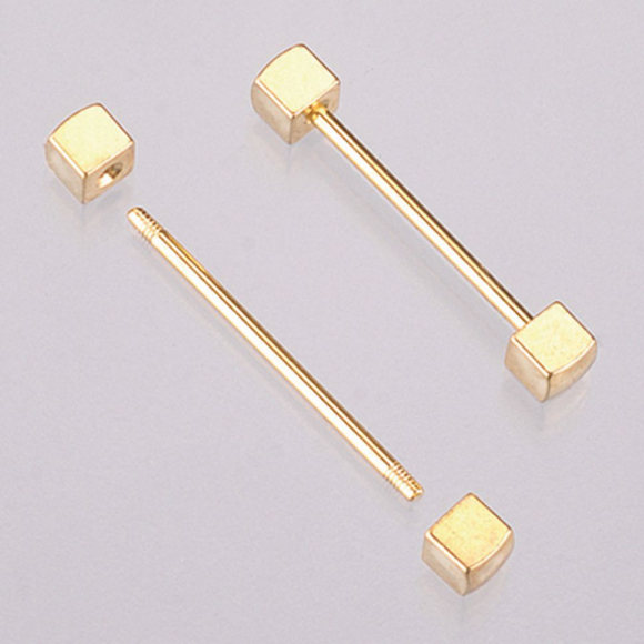 66312_Стержень с резьбой для браслета с 2-двумя кубиками