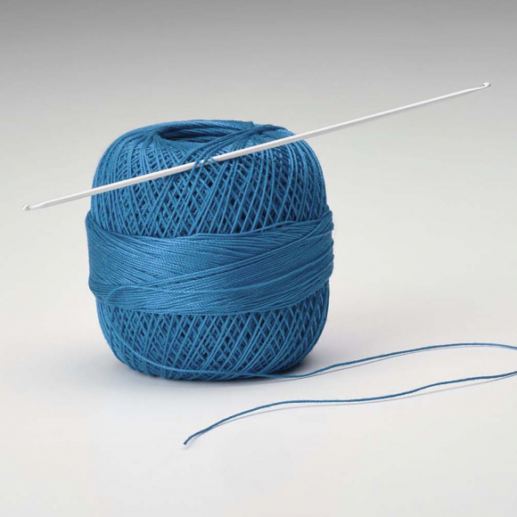 101027_Крючок вязальный из алюминия для кругового тунисского вязания addiTun tunesische №4, 15 см