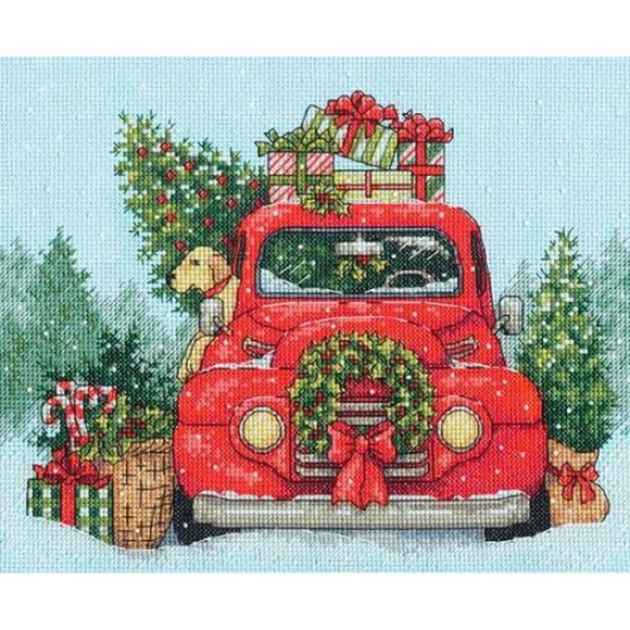 Набор для вышивания DIMENSIONS арт.DMS-70-08992 Праздничная поездка 20х25 см