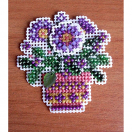 Набор для вышивания бисером MILL HILL Примула 6х6 см