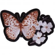 Термоаппликация "Бабочка с цветком"