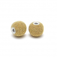 Бусины Этника TESORO арт. TS.A2262 цв.2 желтый 15 мм in ?4 мм