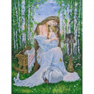 Набор для вышивания PANNA Живая картина арт. JK-2072 Оберег Лада 22х29 см